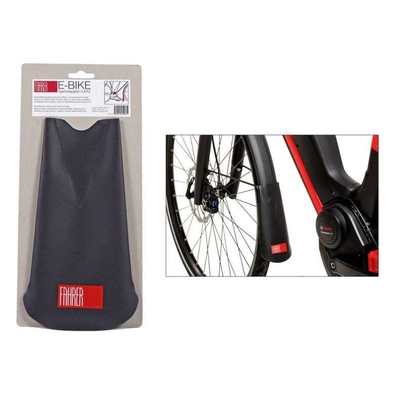 FAHRER Protector de guardabarros contra salpicaduras LATZ E-BIKE 22x12 (LXA) 701746