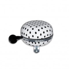 BASIL Timbre metálico para bicicleta estampado puntitos DING-DONG 80 MM 291173