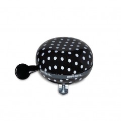 BASIL Timbre metálico para bicicleta estampado puntitos DING-DONG 80 MM 291175