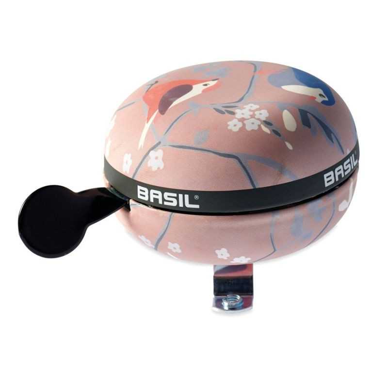 BASIL Timbre para bici con estampado de pájaro DING-DONG WANDERLUST 80 MM 291191VAR
