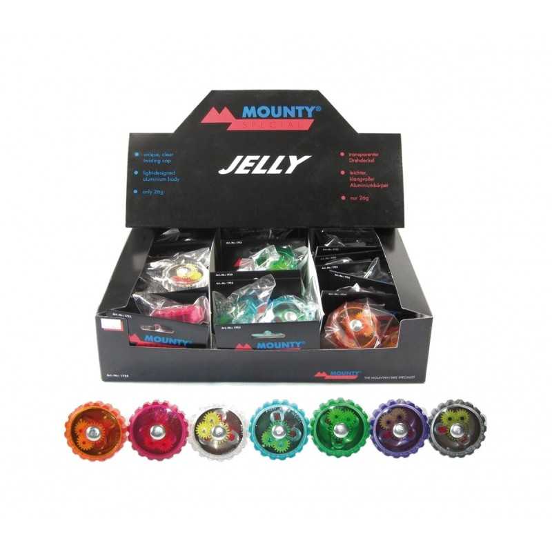 Aluminum bike bell (assorted colors)  MINI JELLY 22.2 MM