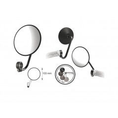 Round mirror with approved handlebar accessories for bicycle  WATCHOUT I ROND E-