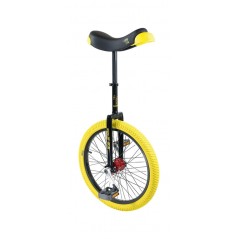 Single wheel aluminum rim with yellow cover  PROFI 20 ISIS