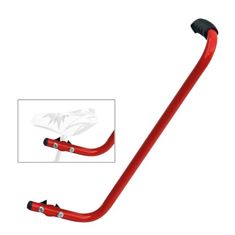 Bar for child bike support to the seat post