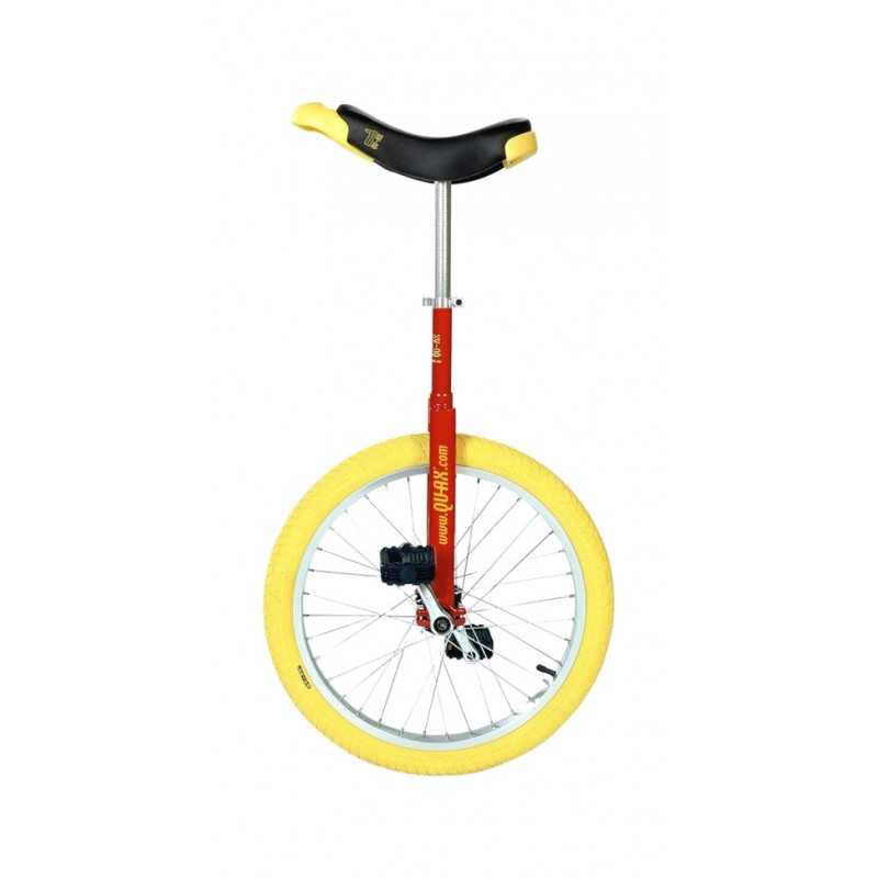 QU-AX Monociclo llanta de aluminio cubierta amarilla LUXUS 20 293032