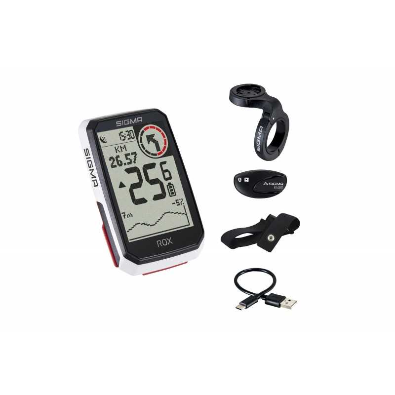 SIGMA Cuentakilometros ciclocomputador ROX 4.0 HR SET 57815VAR