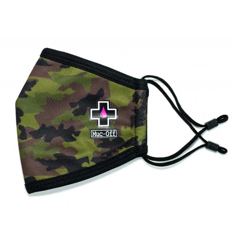 MUC-OFF Mascarilla ajustable reutilizable 20 lavados WOODLAND CAMO 708314VAR