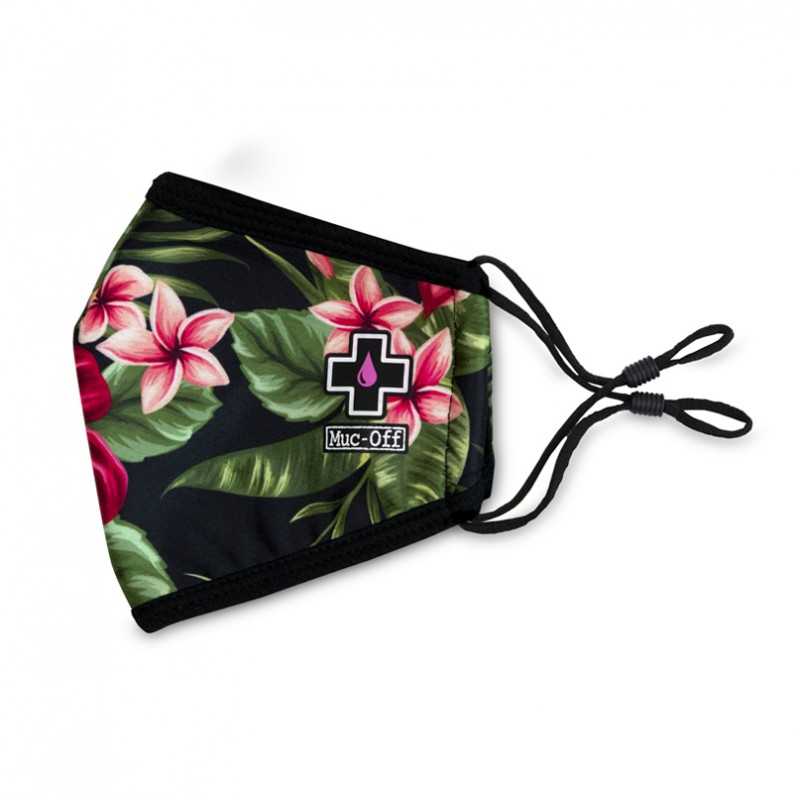 MUC-OFF Mascarilla ajustable reutilizable con estampado flores 20 lavados ALOHA 708674VAR