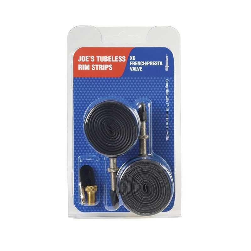 JOES Juego de 2 cintas tubeless valvula fina 17-19 mm 33293