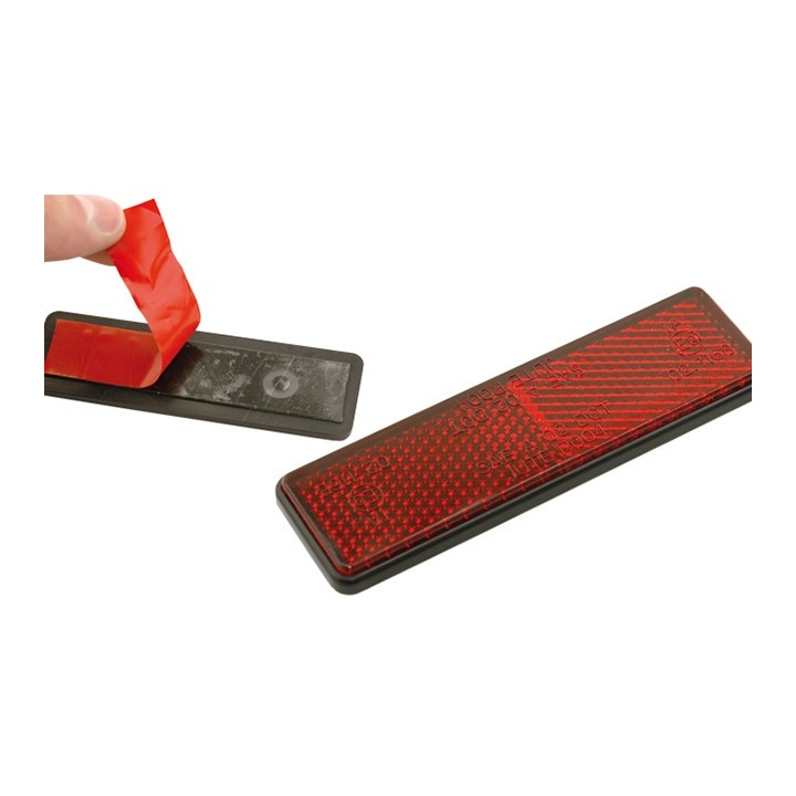 V PARTS REFLEX, REFLECTOR, RECTANGULAR WITH ADHESIVE 11418