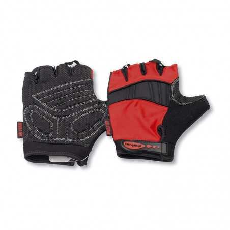 POKAL Guantes de ciclismo cortos 134 Gel Rojo/Negro Talla S 44815VAR
