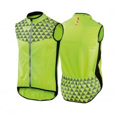 MONT VENTOUX windproof bicycle vest with reflector and triangles