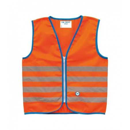 Child safety vest with reflective stripes and zip closure (4-6 years)