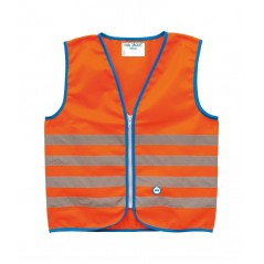 Child safety vest with reflective stripes and zip closure (7-9 years)
