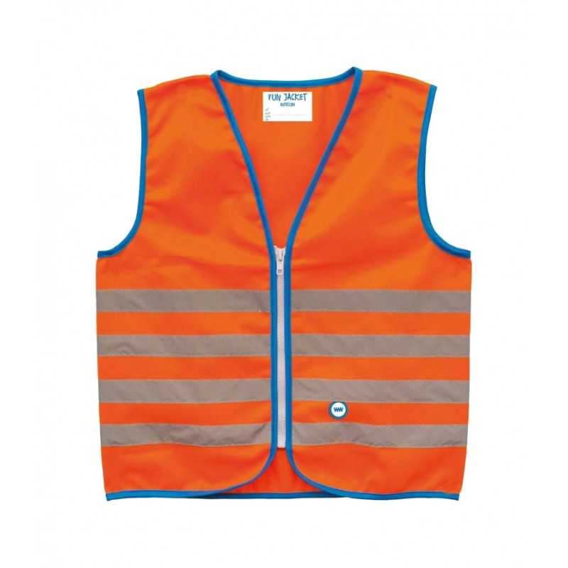 Child safety vest with reflective stripes and zip closure (7-9 years)