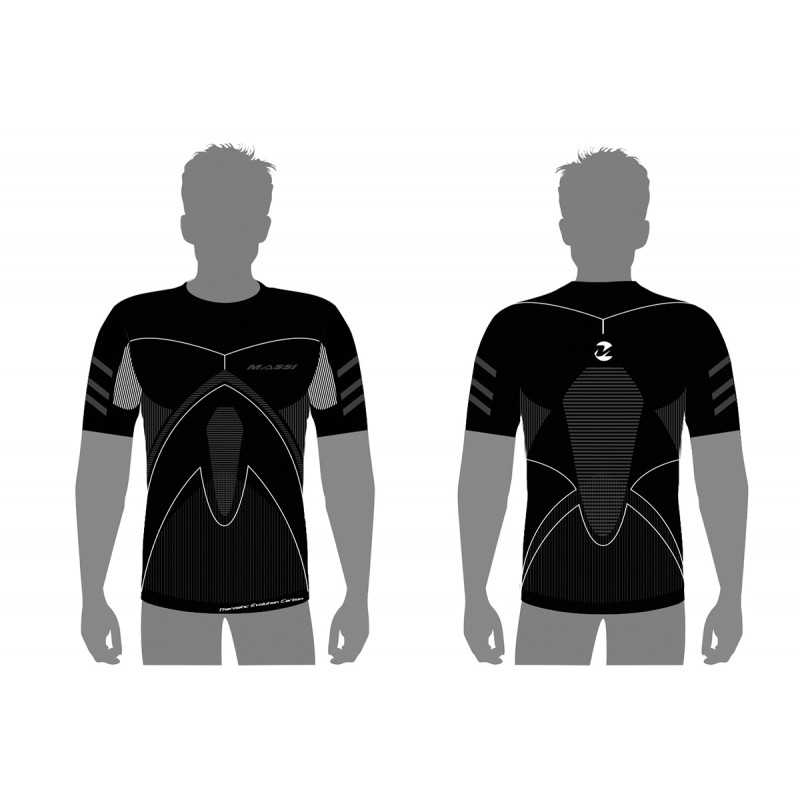 Thermal undershirt short sleeve carbon THERMETIC EVOLUTION