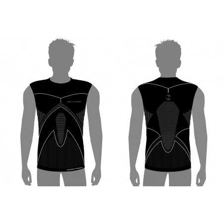Thermal sleeveless undershirt carbon THERMETIC EVOLUTION