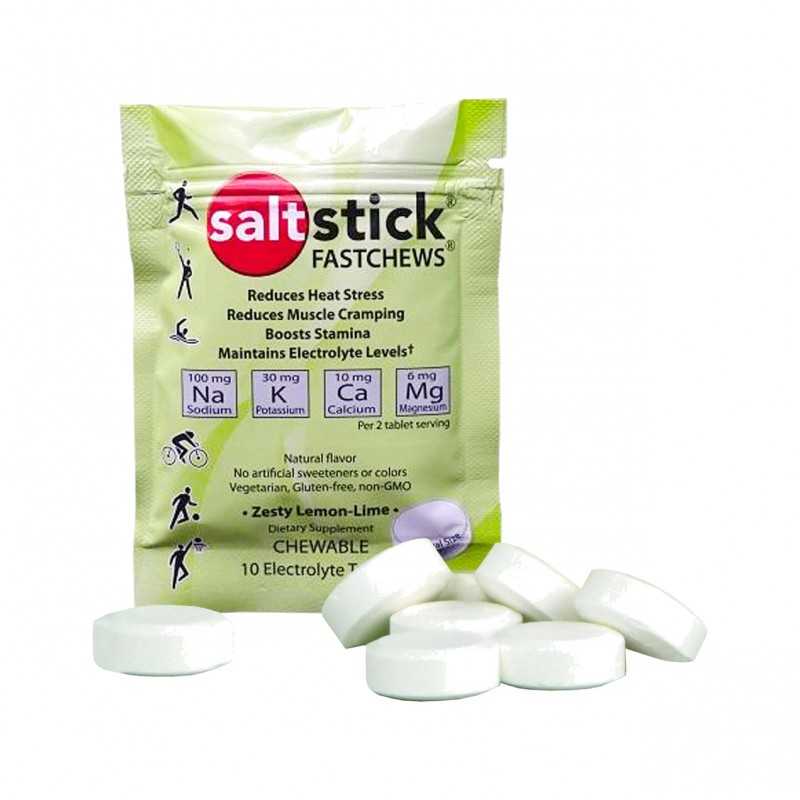 SALTSTICK Paquete de 10 unidades caramelos masticables sabor lima 689076677110