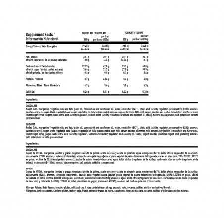 GEN Barritas Energéticas Bargen Recharge de Professional - Sabor Chocolate y Yogur/Limón Caja 20 unidades 120g (20UD) 57904VAR