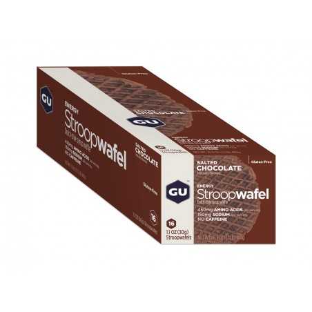 Salted chocolate energy waffle biscuit GU WAFFLE 16U