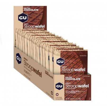 Salted chocolate energy waffle biscuit GU WAFFLE 16U