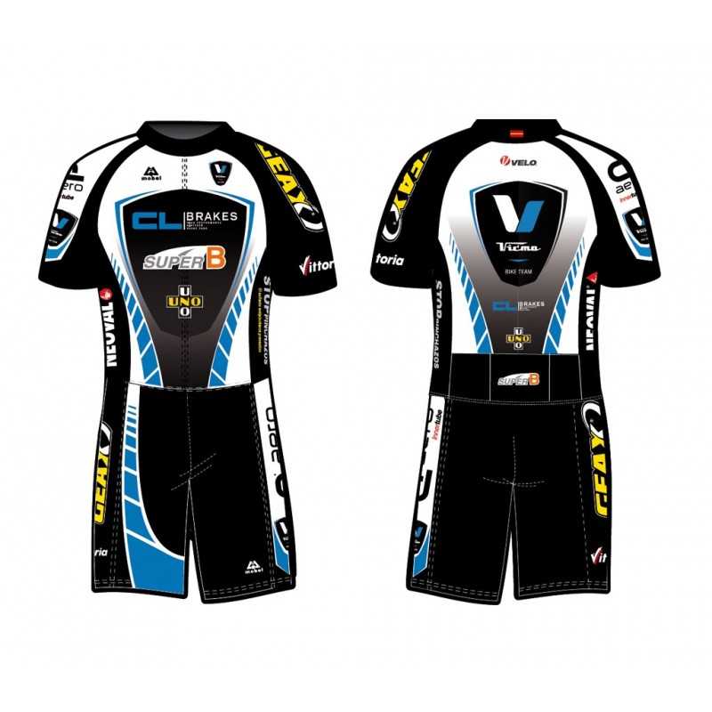 MOBEL SPORT Mono ciclismo triathlon entallado aero manga corta 15300VAR