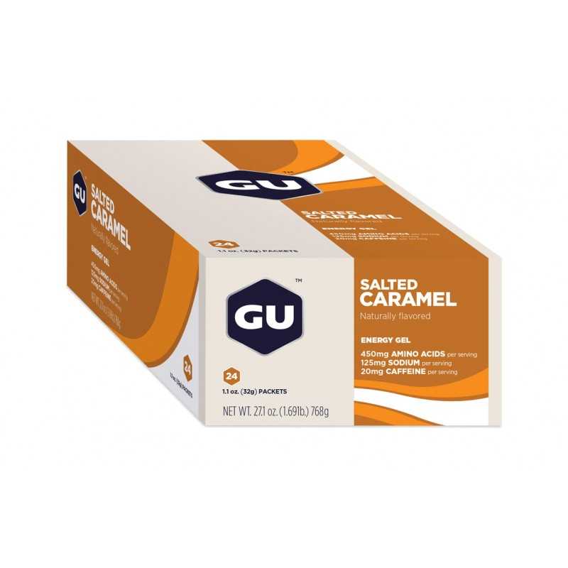 Salted caramel energy gel GU 24U