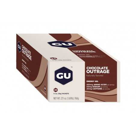 Chocolate energy gel OUTRAGE GU 24U