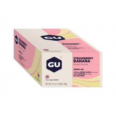 Strawberry banana energy gel GU 24U
