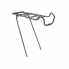 V BIKE Portabultos Parrilla Trasera en Acero Negro Regulable 24 a 26 Bici Bicicleta - Marca 239