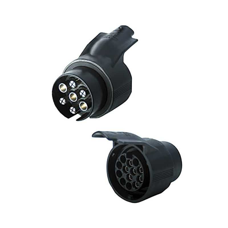PERUZZO Adaptador de corriente para bola remolque y portabicis con conectores 7-13 polos 41650