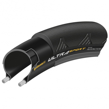CONTINENTAL Neumático plegable Ultra Sport II 700x25c BlackSkin - Para bicicletas de carretera 1177150011