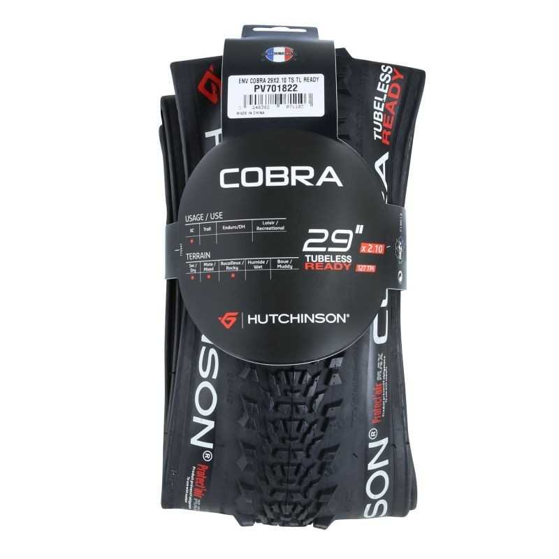 HUTCHINSON Cubierta neumatico COBRA 29x2.10 TUBELESS READY PLEGABLE NEGRO 315586