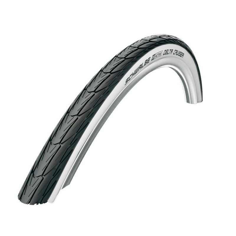 SCHWALBE Cubierta neumatico DELTA CRUISER 24x1 3/8 JUNIOR K-GUARD HS392 RIGIDA NEGRO/BLANCO 37-540 318472