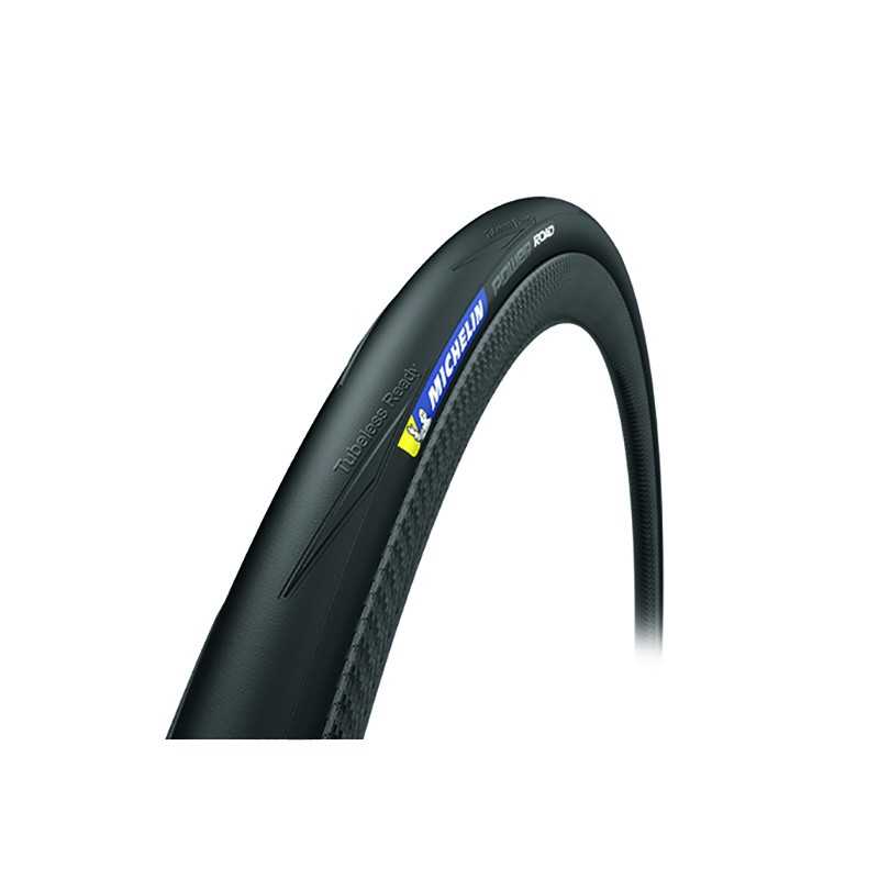 MICHELIN Cubierta neumático POWER ROAD 700x32 Tubeless Ready Competition Line Negra de 706469