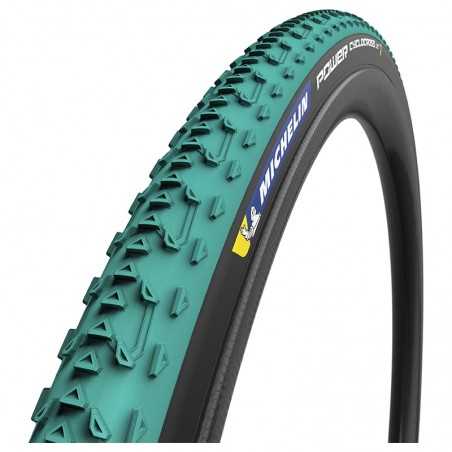 MICHELIN Cubierta neumatico POWER CYCLOCROSS MUD 700x33 TUBELESS READY COMPETI. LINE PLEGABLE VERDE/NEGRO 33-622 704308