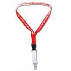 RED AND WHITE LACE, NECK HEIGHT KEYRING