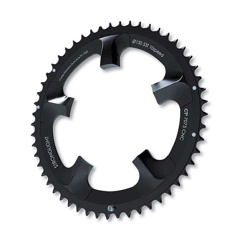 STRONGLIGHT Plato CT2 DURA-ACE 130 mm de en negro - 42 dientes 24278VAR