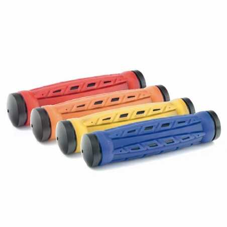 V BIKE Pair of two-color bike grips bicycle rubber closed end 585
