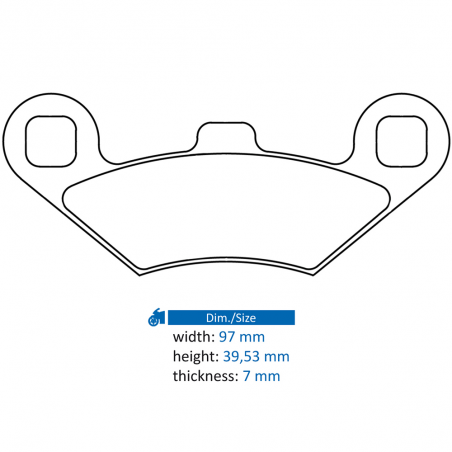 CL BRAKES Pastillas freno sinterizadas 3100MSC
