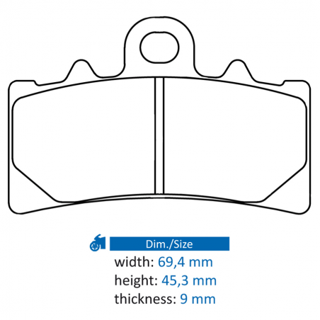 CL BRAKES PAD, BRAKE, SINTERED CL Brakes 1233A3+
