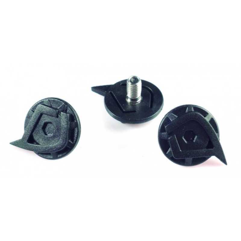 HEBO Juego de 3 tornillos para visera casco bici MX Fibra-Carbono HCR0160