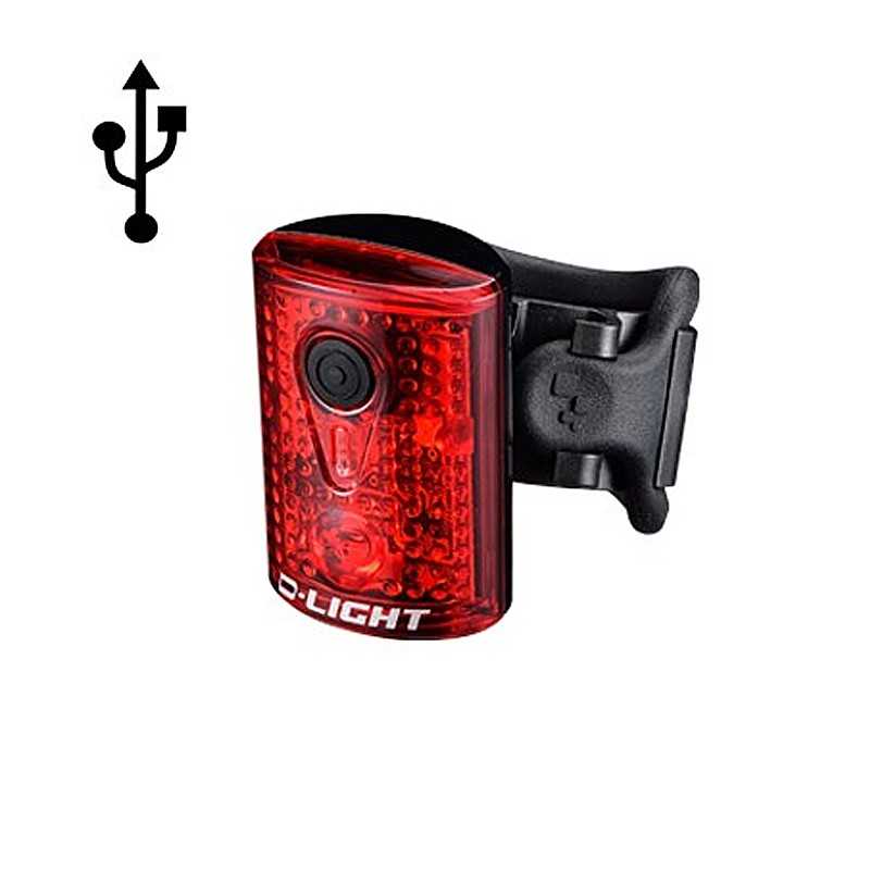 D.LIGHT Luz trasera 3 leds 4 funciones usb D LIGHT CHANCE 709187