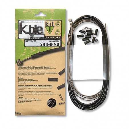TRANSFIL Kit fundas cables sirgas siergas freno inoxidable mtb compatible shimano/sram 25506