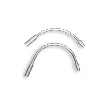 Set, cable covers rigid aluminum for brakes v-brake bicycle