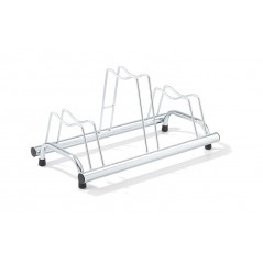 Floor stand for 3 bicycles