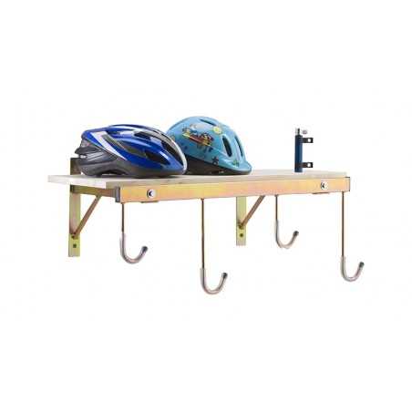 PERUZZO Soporte expositor de pared 4 bicicletas con estanteria 708149