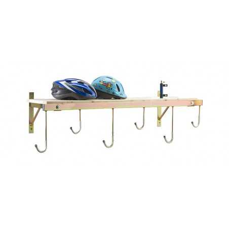 PERUZZO Soporte expositor de pared 6 bicicletas con estanteria 126 CM X 360 MM 708150