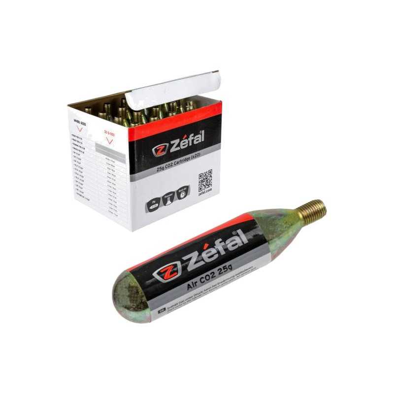 Box of 20 threaded air cartridges  CO2 25G