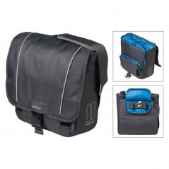 BASIL Waterproof bicycle saddlebag hand shoulder strap click closure SPORT DESIGN COMMUTER 18L 31X18X31 291053VAR